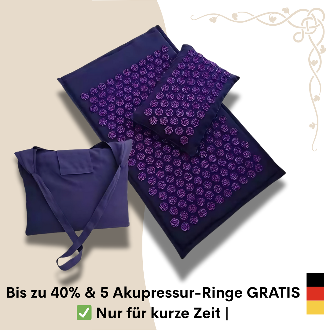 AURMAT® Akupressurmatte Set – Für Rücken, Nacken & Tiefenentspannung