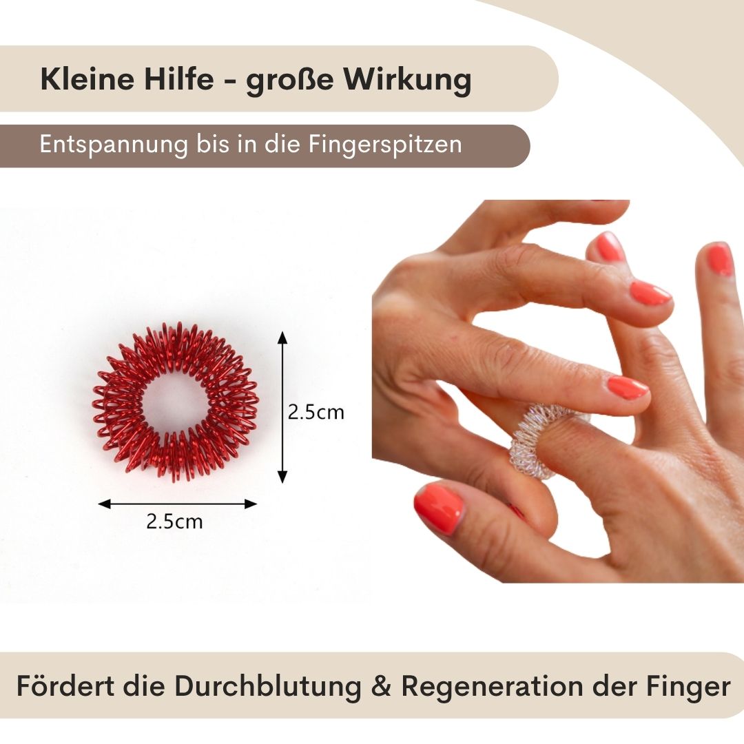 Akupressur-Ringe 5er-Set – zur Stressreduktion & Entspannung